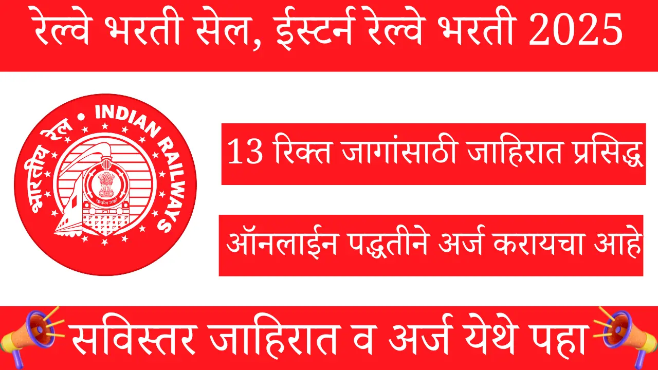 Eastern Railway Scouts & Guides Quota Bharti 2025