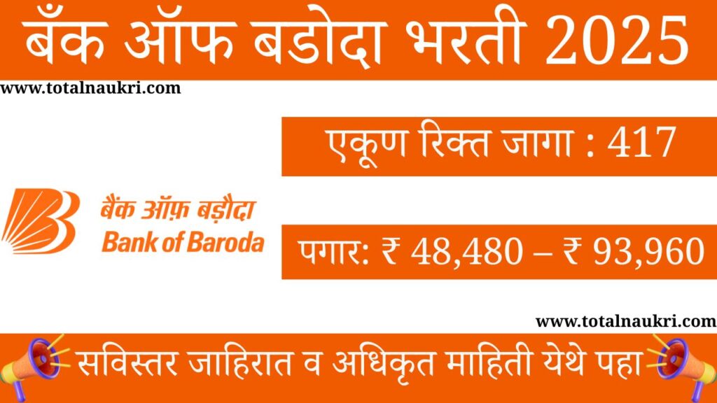 Bank of Baroda Bharti 2025