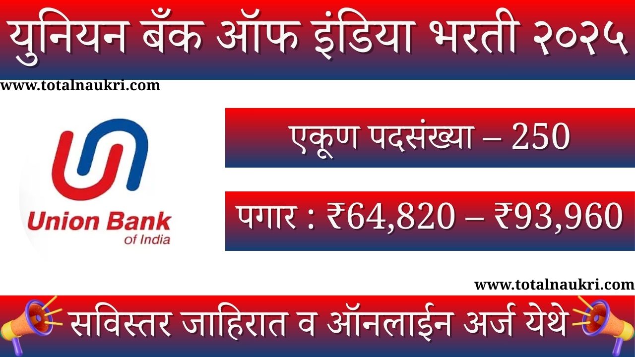 Union Bank of India Bharti 2025