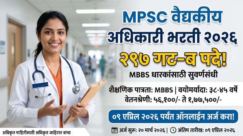 MPSC Medical Officer Recruitment 2026