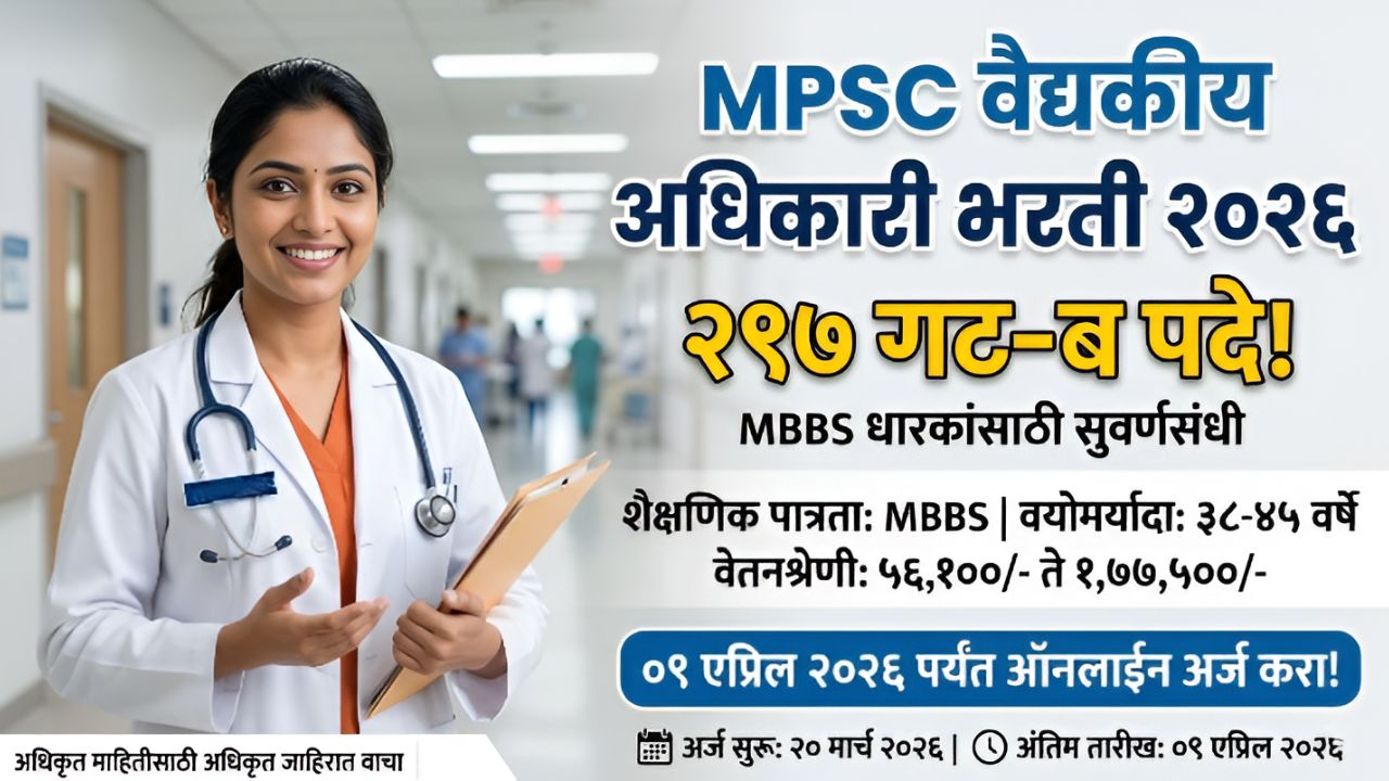 MPSC Medical Officer Recruitment 2026