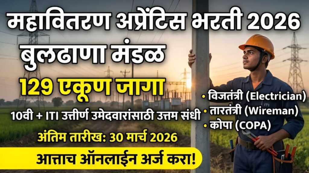 Mahavitaran Apprentice Bharti 2026