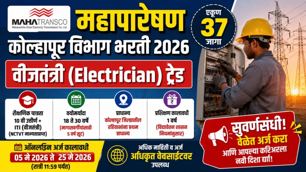 Mahatransco Kolhapur Bharti 2026