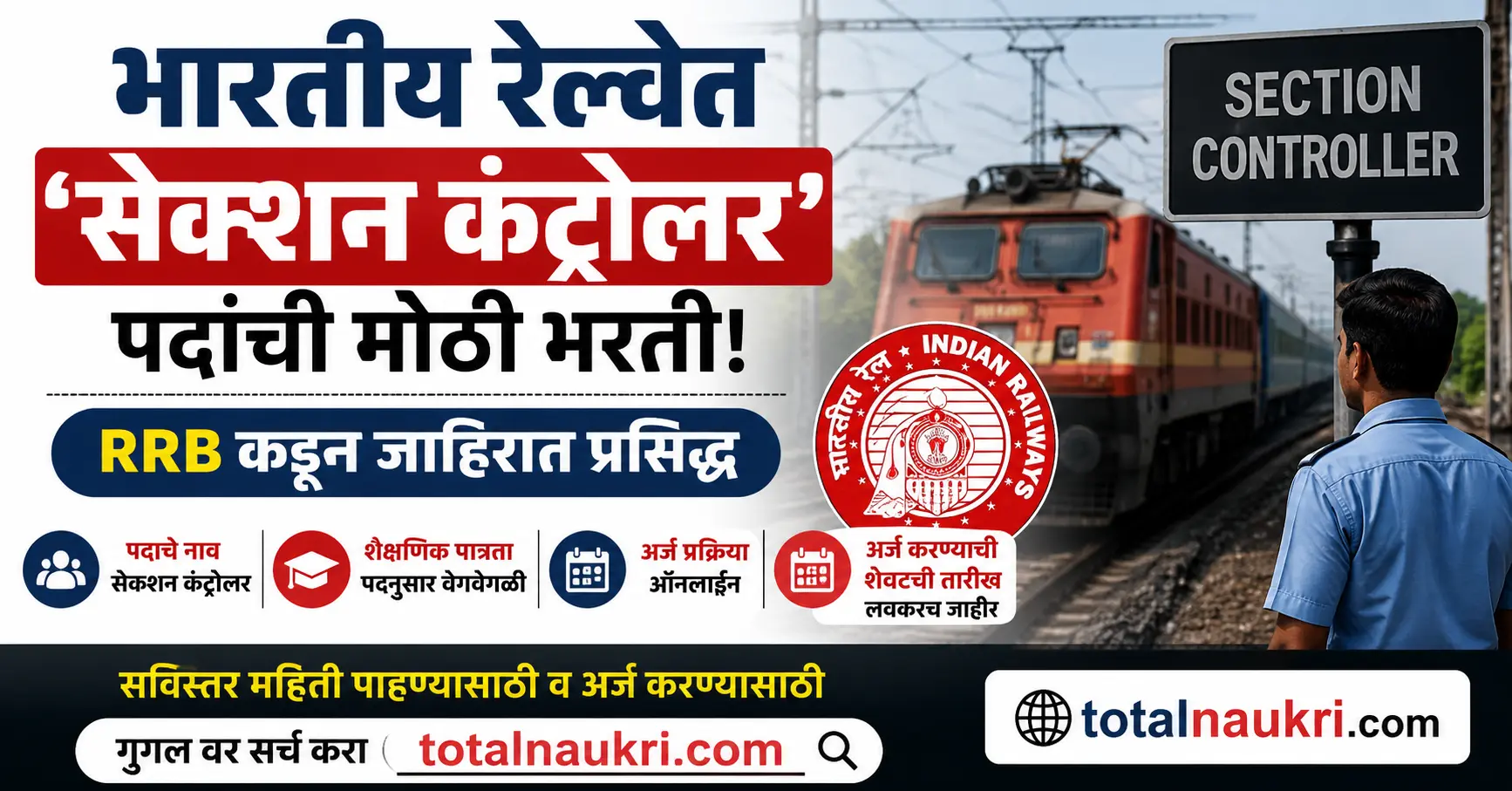 RRB Section Controller Recruitment 2026