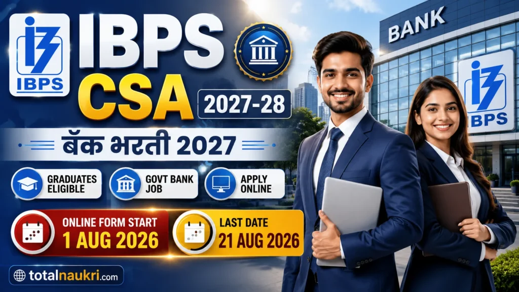 IBPS CSA Recruitment 2027-28