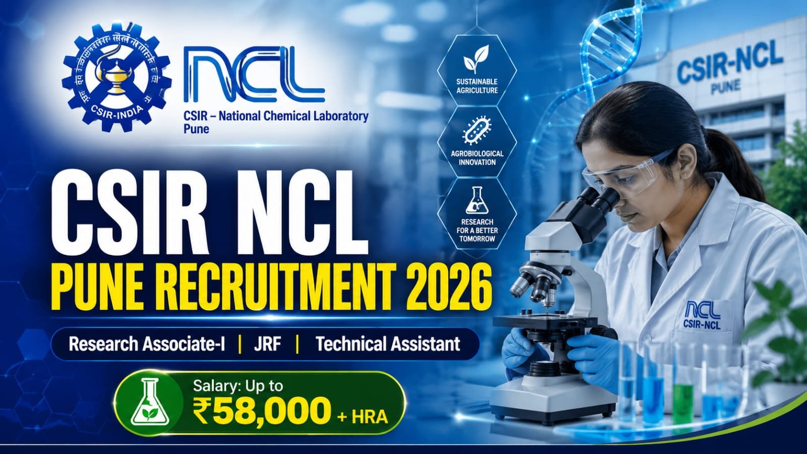 CSIR NCL Pune Recruitment 2026 feature image