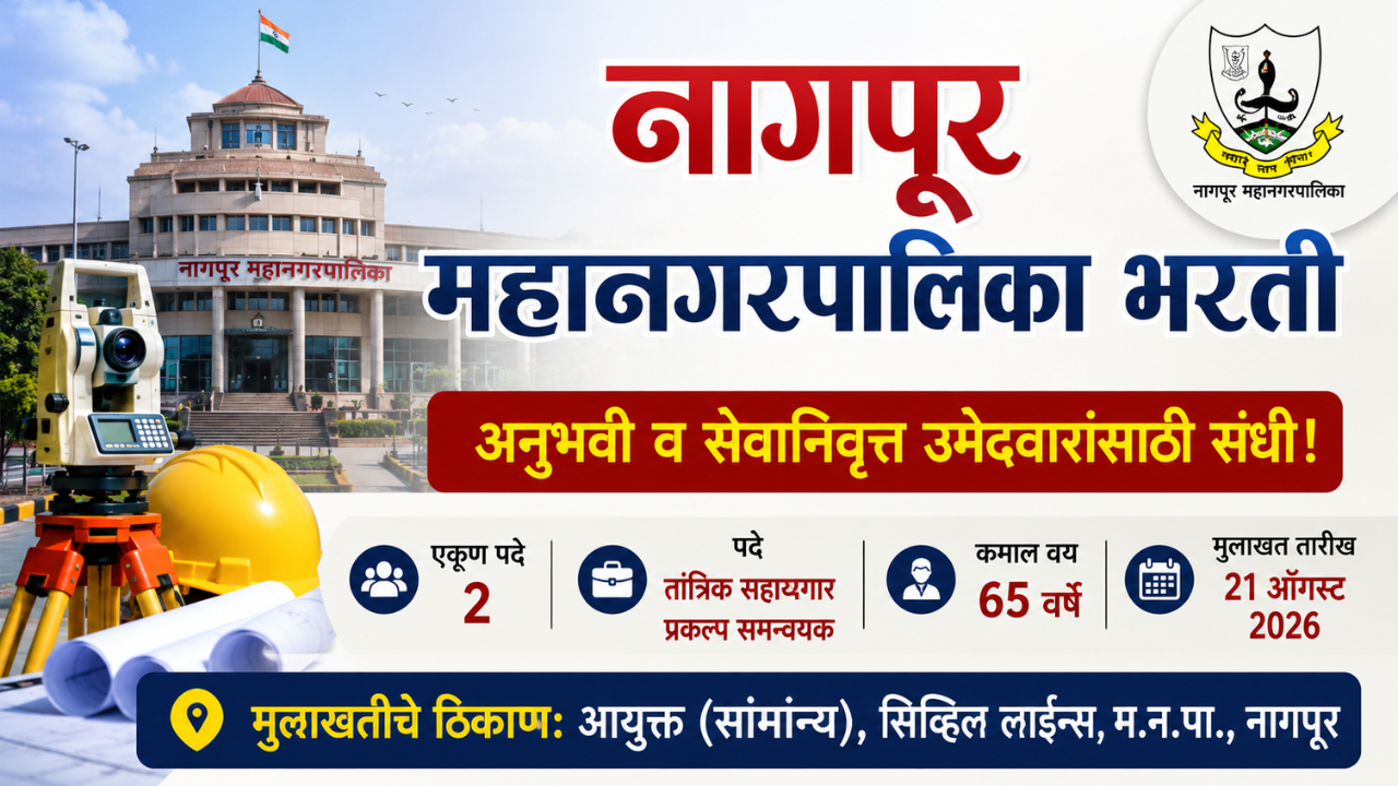 Nagpur Mahanagarpalika Recruitment 2026