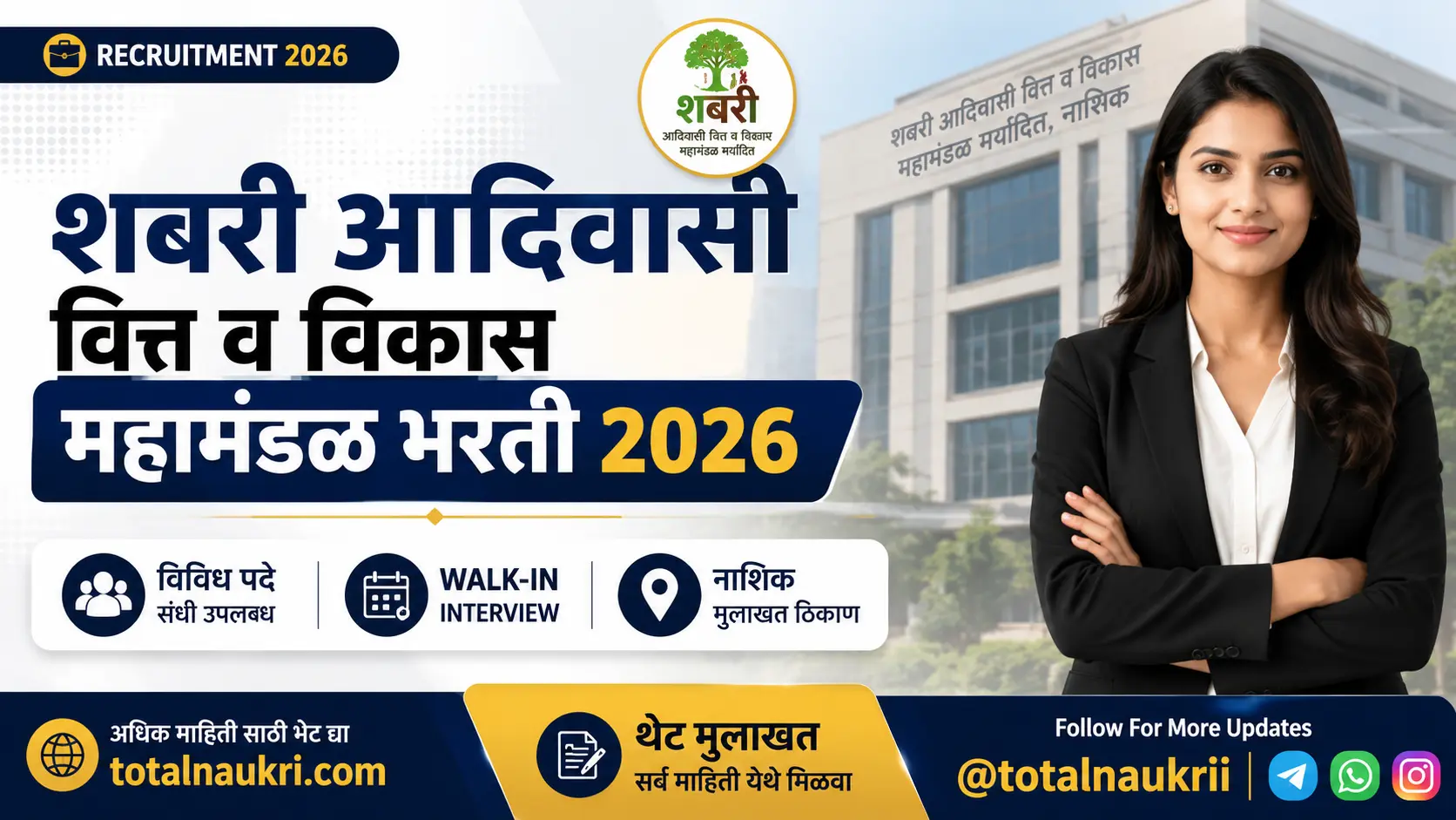 Shabari Adivasi Vitta Va Vikas Mahamandal Recruitment 2026
