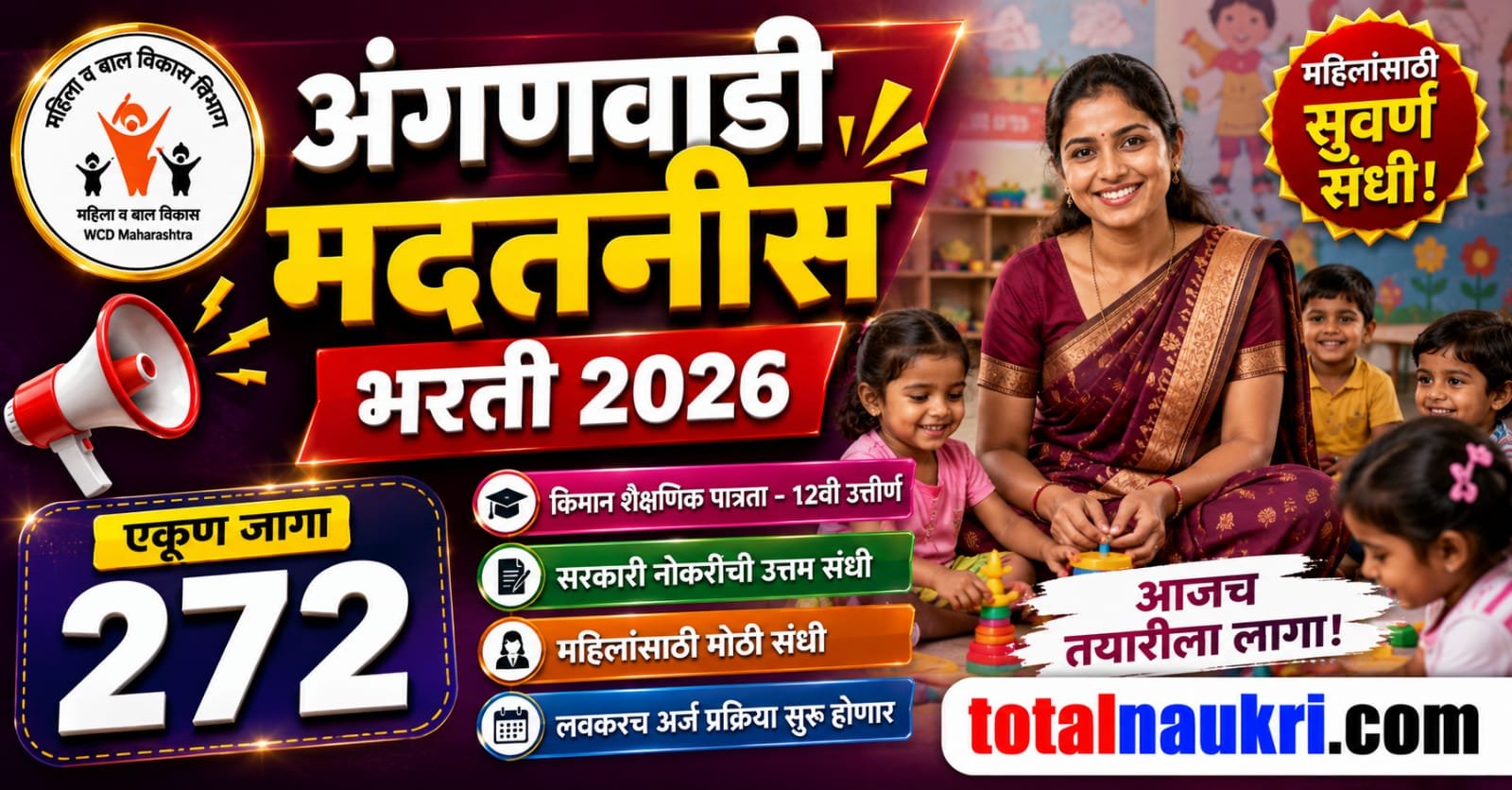 Anganwadi Sevika to Mukhya Sevika Recruitment 2026 feature image