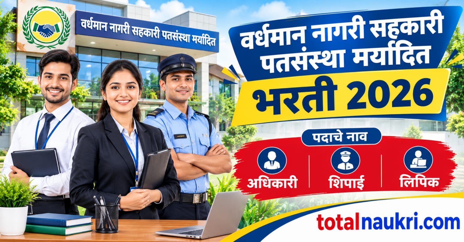 Vardhman Nagari Sahakari Patsanstha Limited Recruitment 2026